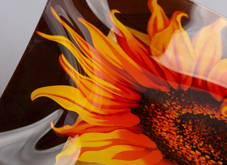 سینی پذیرایی شیشه ای Queens