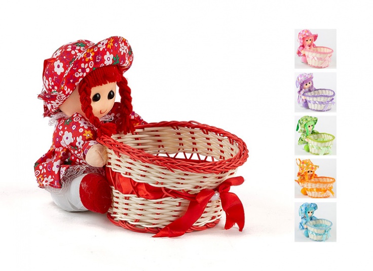 سبد حصیری عروسکی