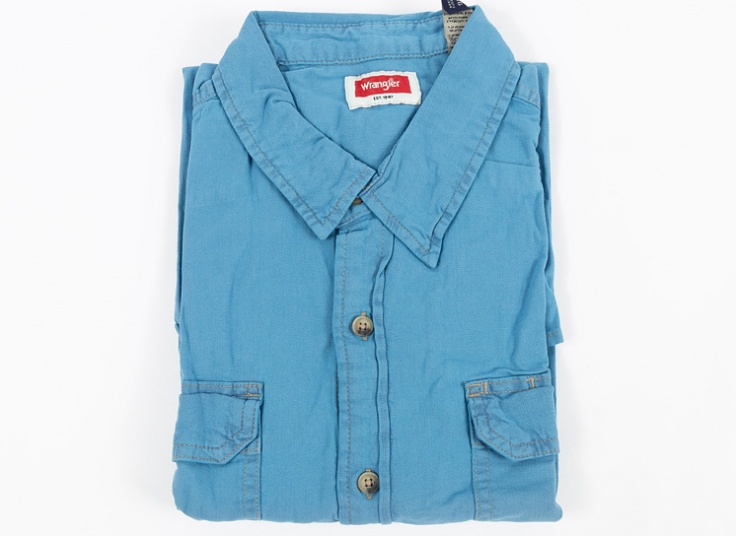 پیراهن جین مردانه آستین کوتاه Wrangler