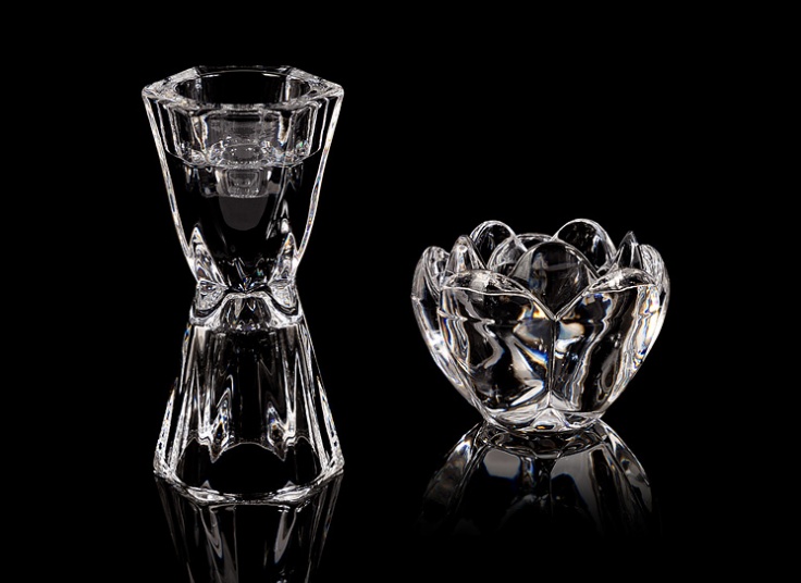 جا شمعی شیشه ای