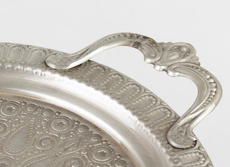 سینی فلزی طرح برجسته