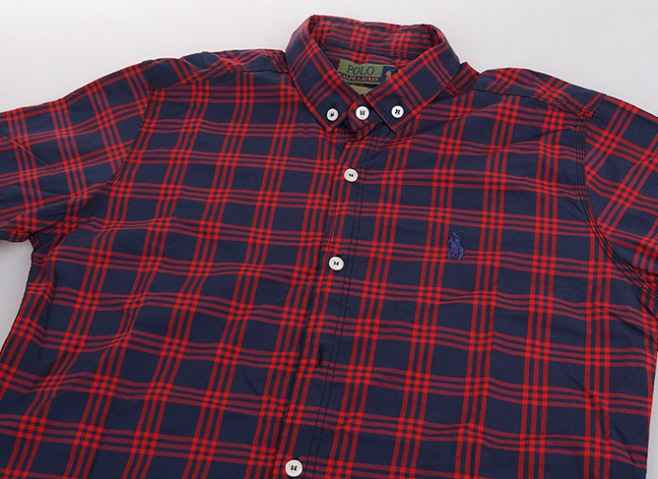 پیراهن چهارخانه مردانه طرح POLO