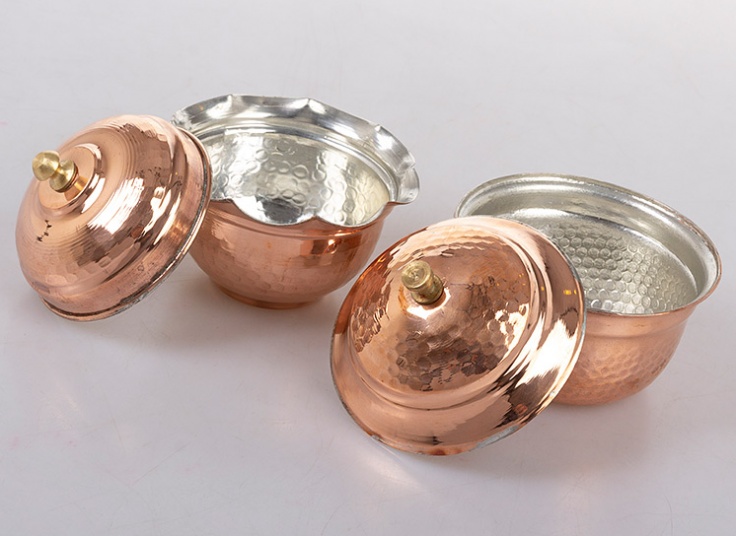 ظروف آشپزخانه مسی