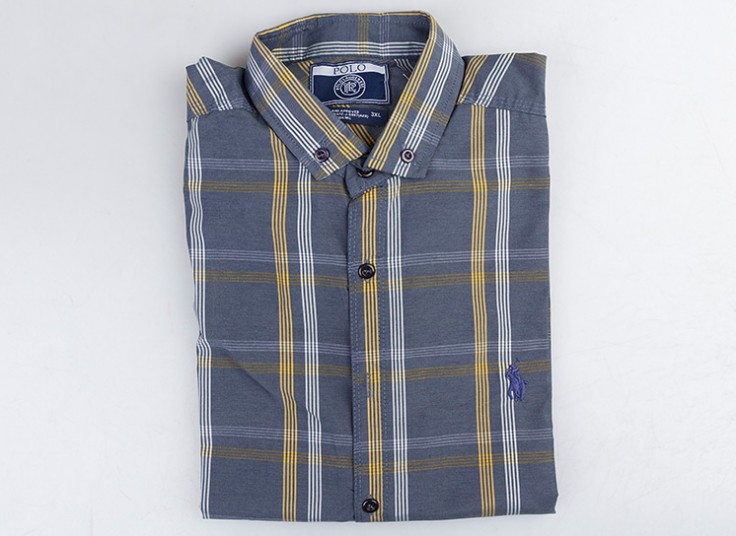 پیراهن چهارخانه مردانه طرح Polo