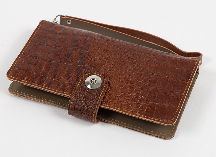 کیف پول و موبایل چرمی
