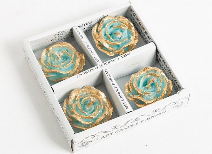 شمع طرح گل رز