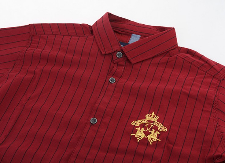 پیراهن راه راه مردانه طرح Polo Club