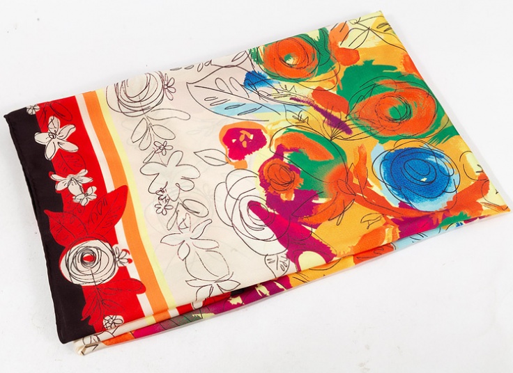 روسری ابریشم دست دوز