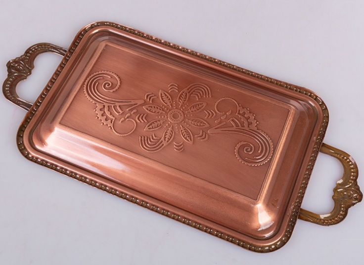 سینی فلزی طرح برجسته