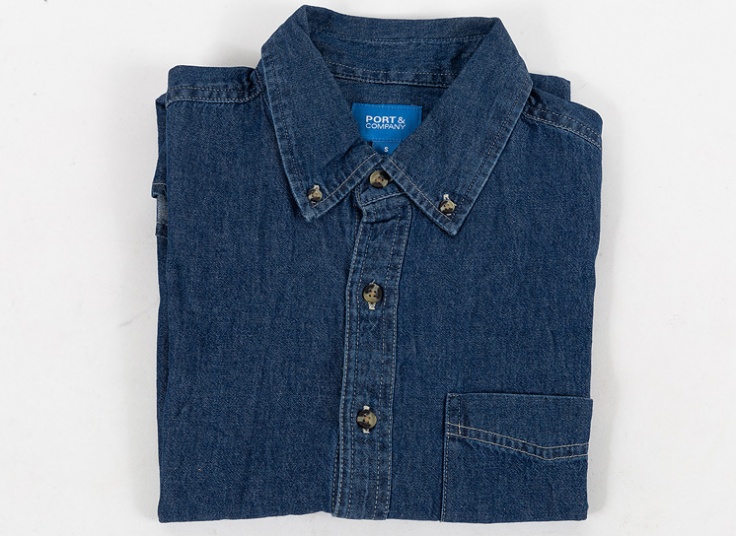 پیراهن جین آستین کوتاه Port & Company