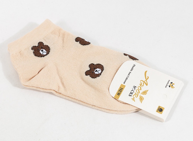 جوراب مچی زنانه Ahoora طرح Teddy