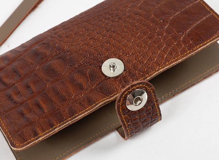 کیف پول و موبایل چرمی