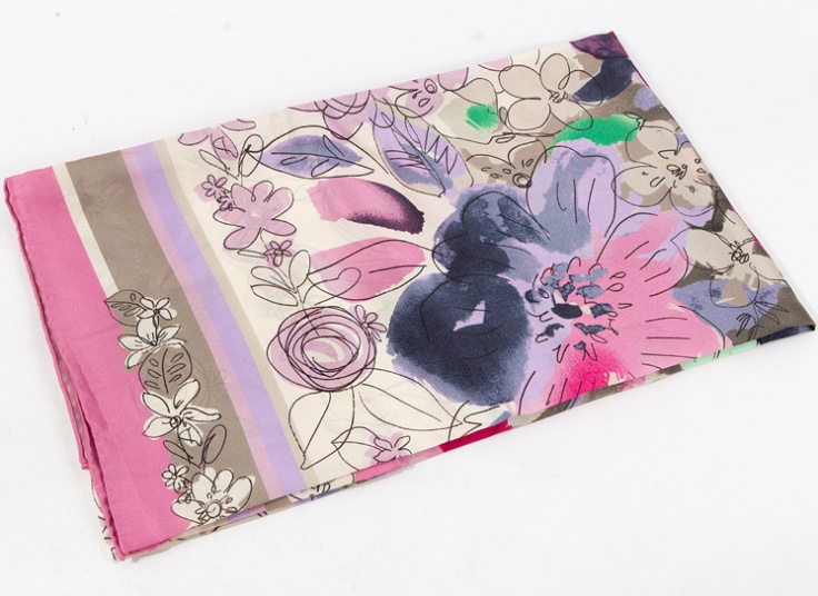 روسری ابریشم دست دوز