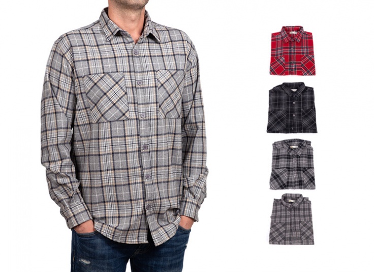 پیراهن پشمی چهارخانه Selin