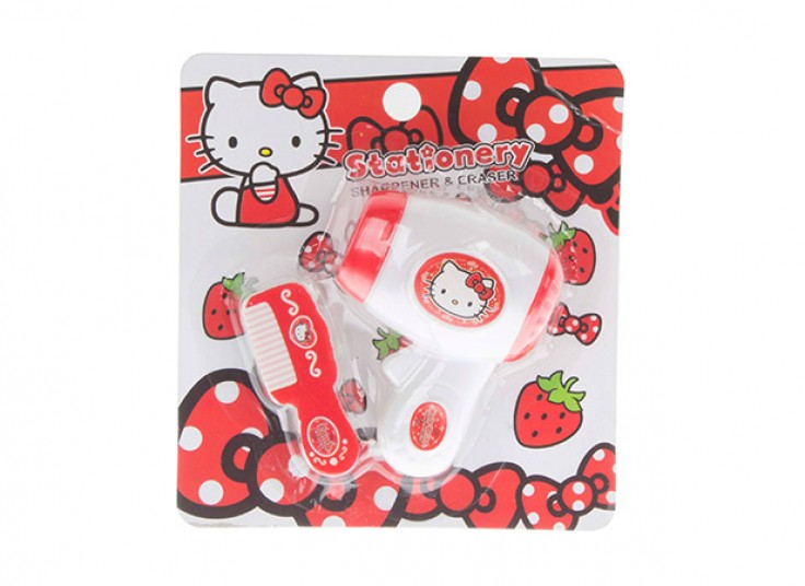 پکیج پاک کن و تراش Hello Kitty