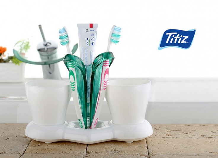 ست جا مسواکی و خمیر دندان Titiz