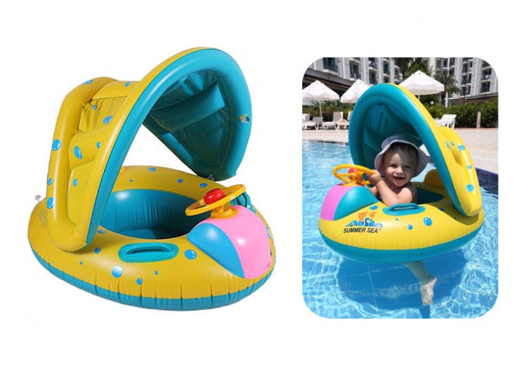 شناور بادی شورتی سایه‌بان‌دار