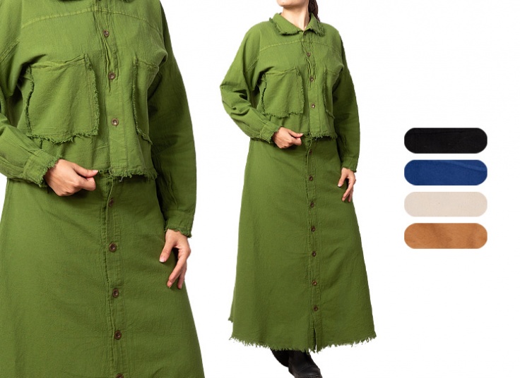 کت و دامن کنفی