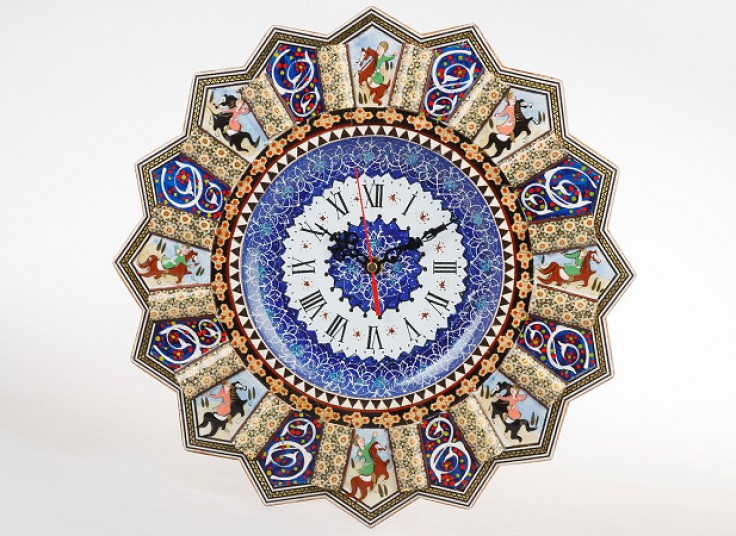 ساعت خورشیدی خاتم و مینا