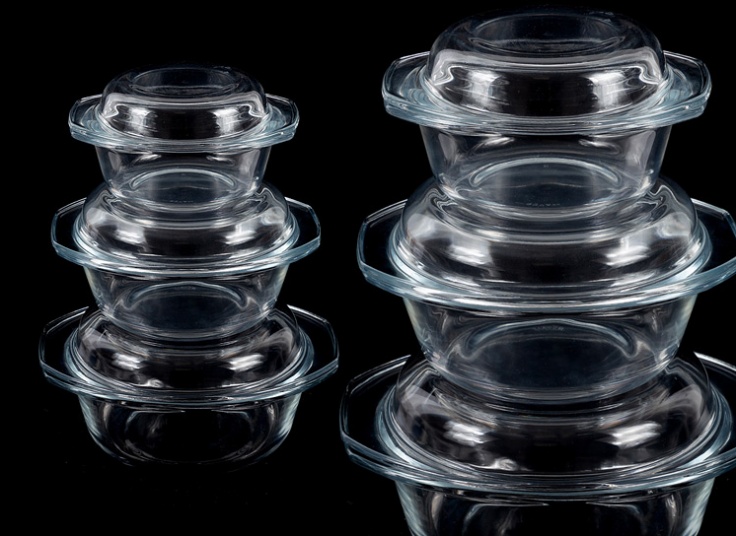 ست 3 عددی قابلمه بلور Flora