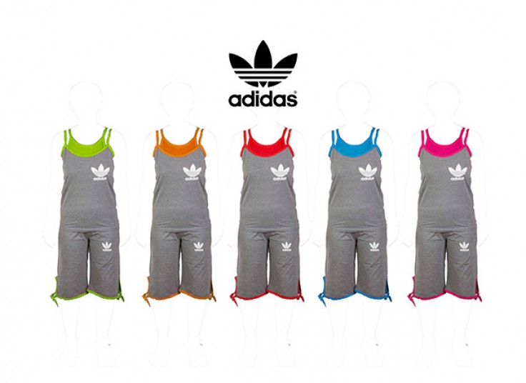 تاپ و شلوارک زنانه adidas