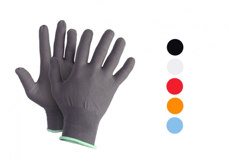 دستکش کار نخی رنگی