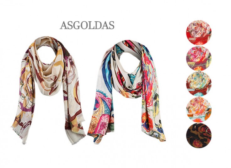 شال طرحدار ASGOLDAS