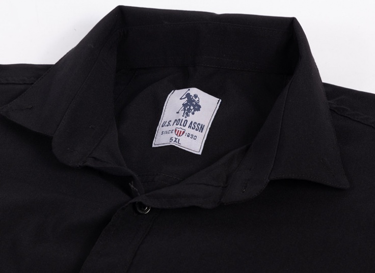 پیراهن آستین کوتاه مشکی طرح POLO