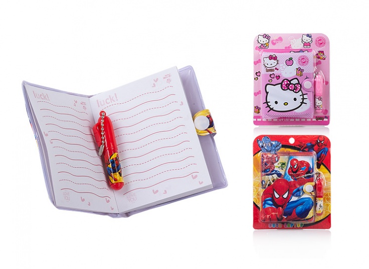 پکیج دفترچه و خودکار فانتزی