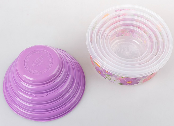 ظرف 5 تکه درب دار Rosy