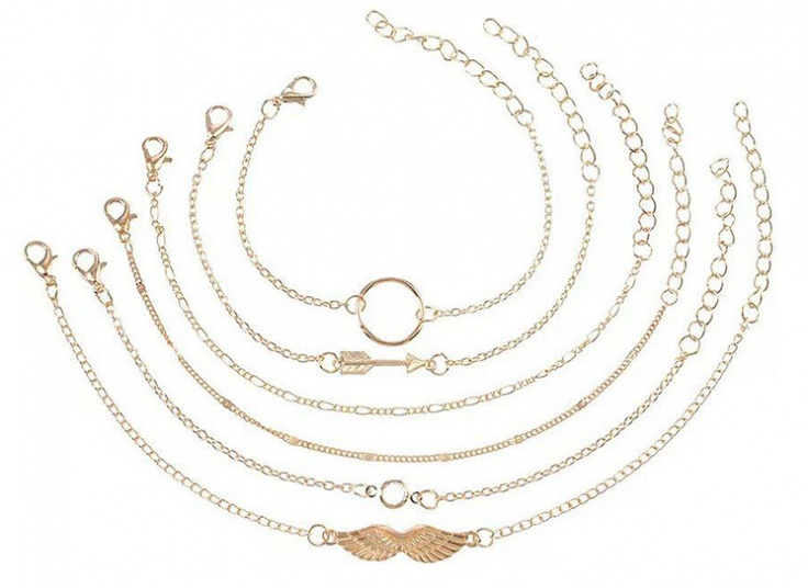 پکیج شش عددی دستبند زنانه golden