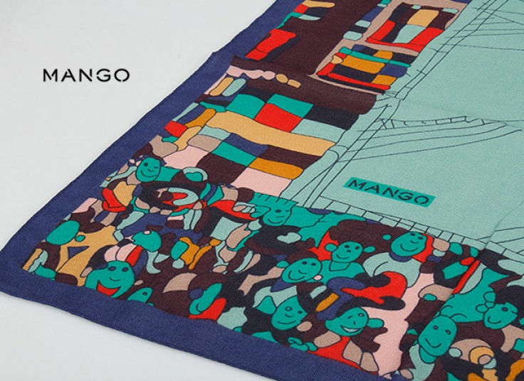 روسری پاییزه MANGO مدل Cubism