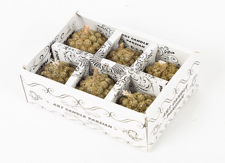 شمع گل رز 6 عددی