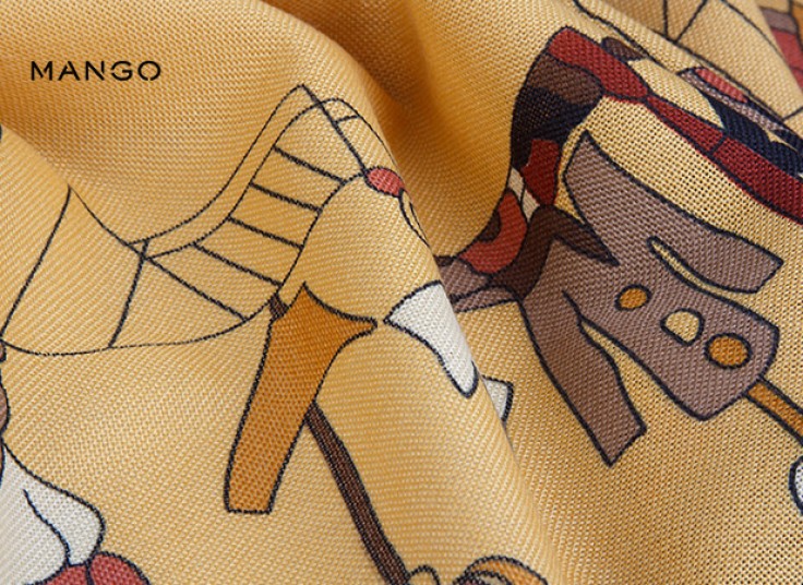 روسری پاییزه MANGO مدل Cubism