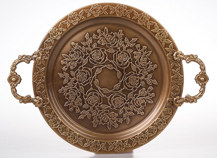 سینی فلزی طرح برجسته