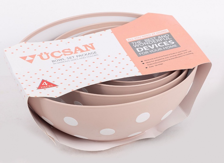 کاسه خالدار 4 تکه Ucsan