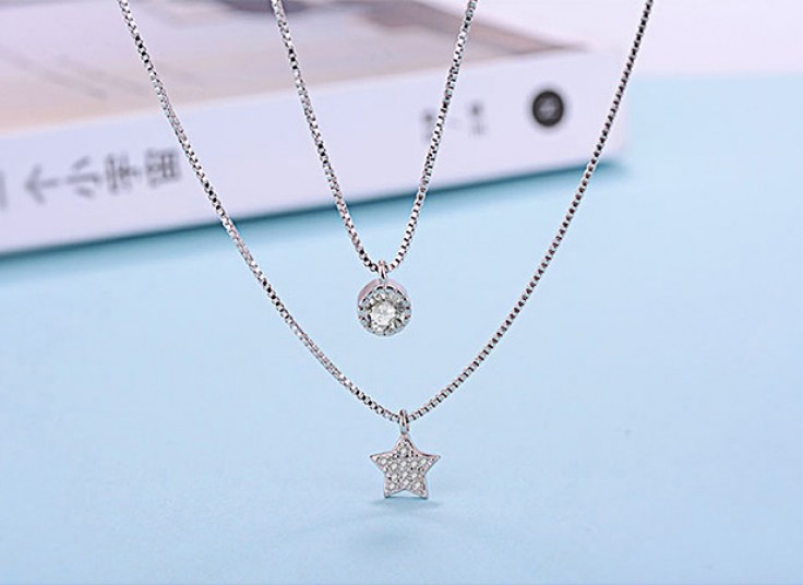 گردنبند دوتایی Star and circle