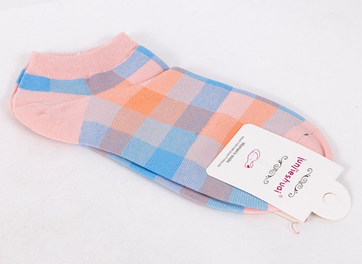 جوراب چهارخانه زنانه junjie shuai