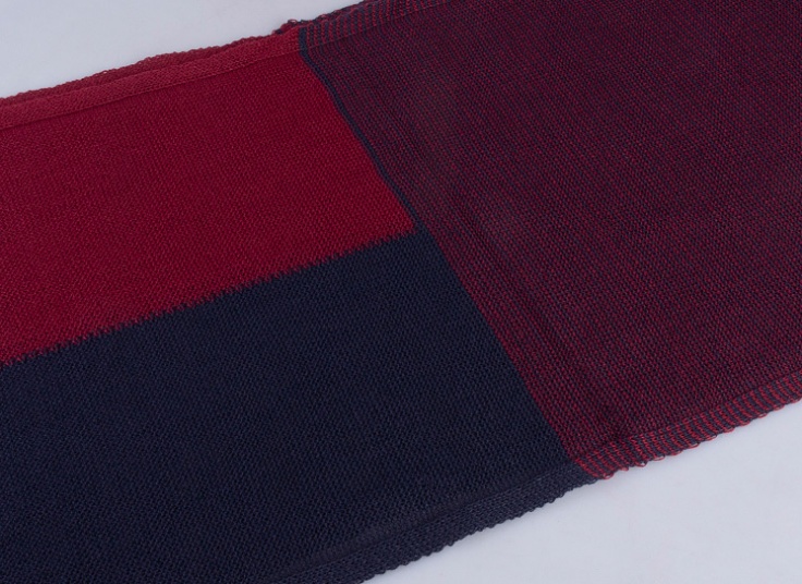 شال بافت زمستانی dichromatic