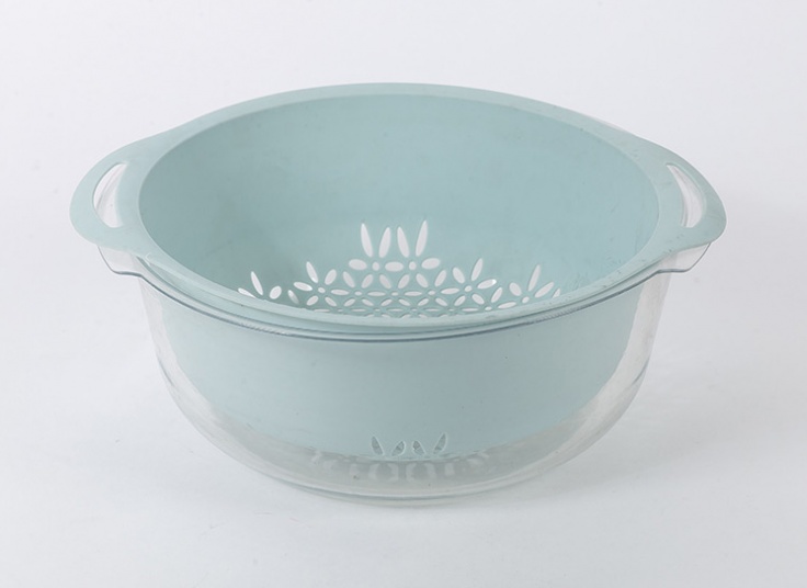 آبکش و لگن کریستالی گلدار