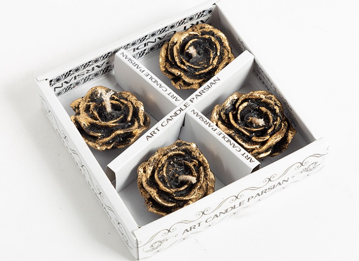 شمع طرح گل رز