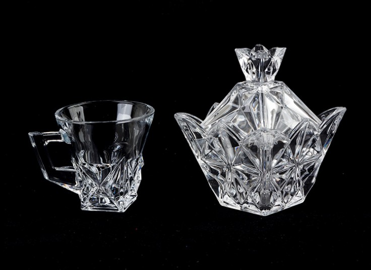 فنجان و قندان بلور Luxe glass