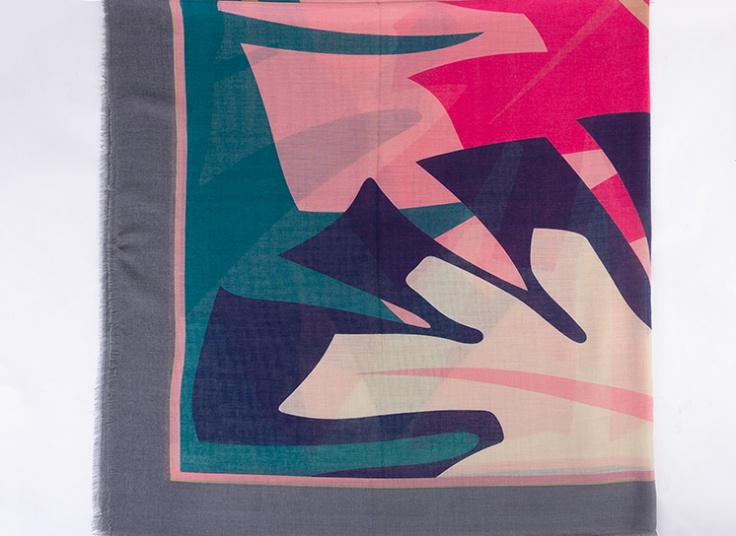 روسری آبرنگی Lamiz