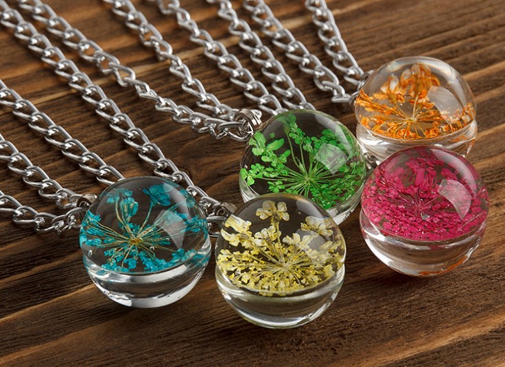 گردنبند توپی Crystalline