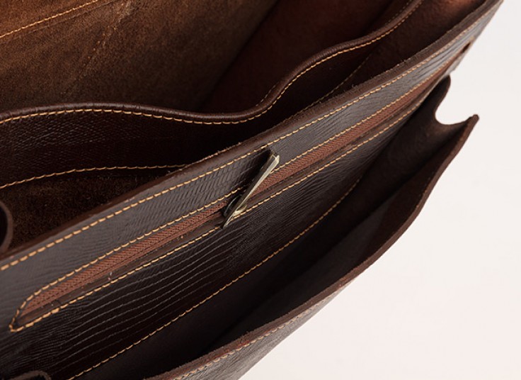 کیف اداری چرم طبیعی lezar