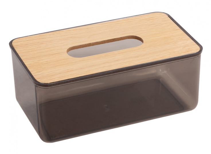 جادستمال کاغذی شفاف درب چوبی