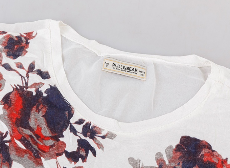 تیشرت زنانه طرح pull and bear