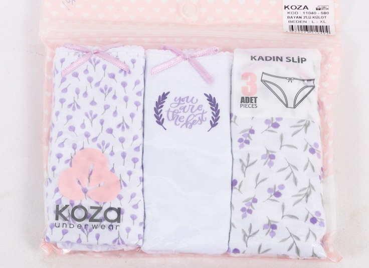 پک سه عددی لباس زیر زنانه KOZA