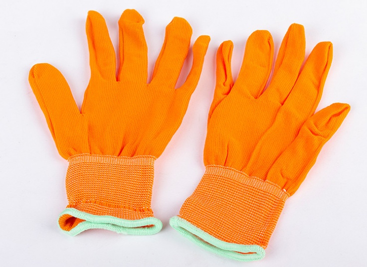 دستکش کار نخی رنگی