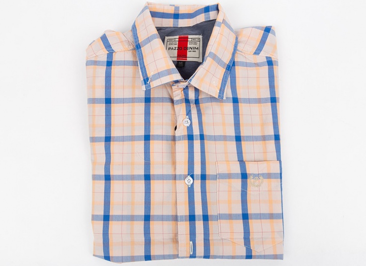 پیراهن چهارخانه مردانه Pazzo